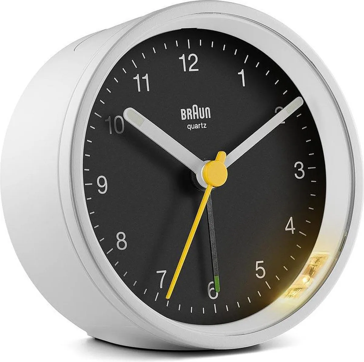 Braun BC12WB Analoog Wekker - Wit/Zwart