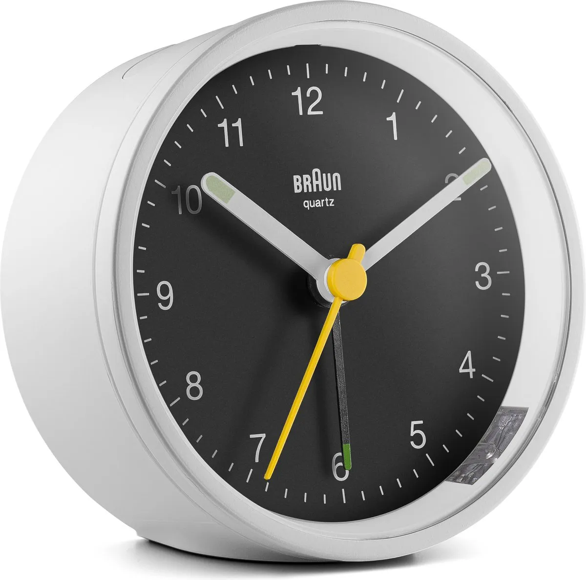 Braun BC12WB Analoog Wekker - Wit/Zwart