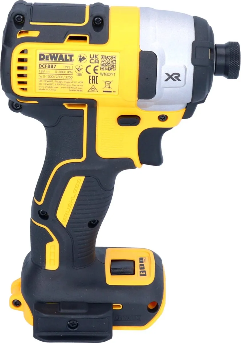 DeWalt DCF887E2 Slagmoersleutel 18V 205Nm - 2x Powerstack 1,7Ah + Lader - afbeelding 2 van 5