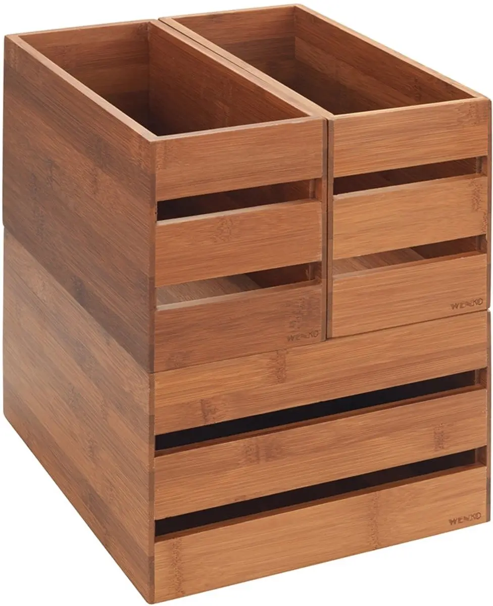 Wenko Bamboe Kistje 12x28x15cm - Hout