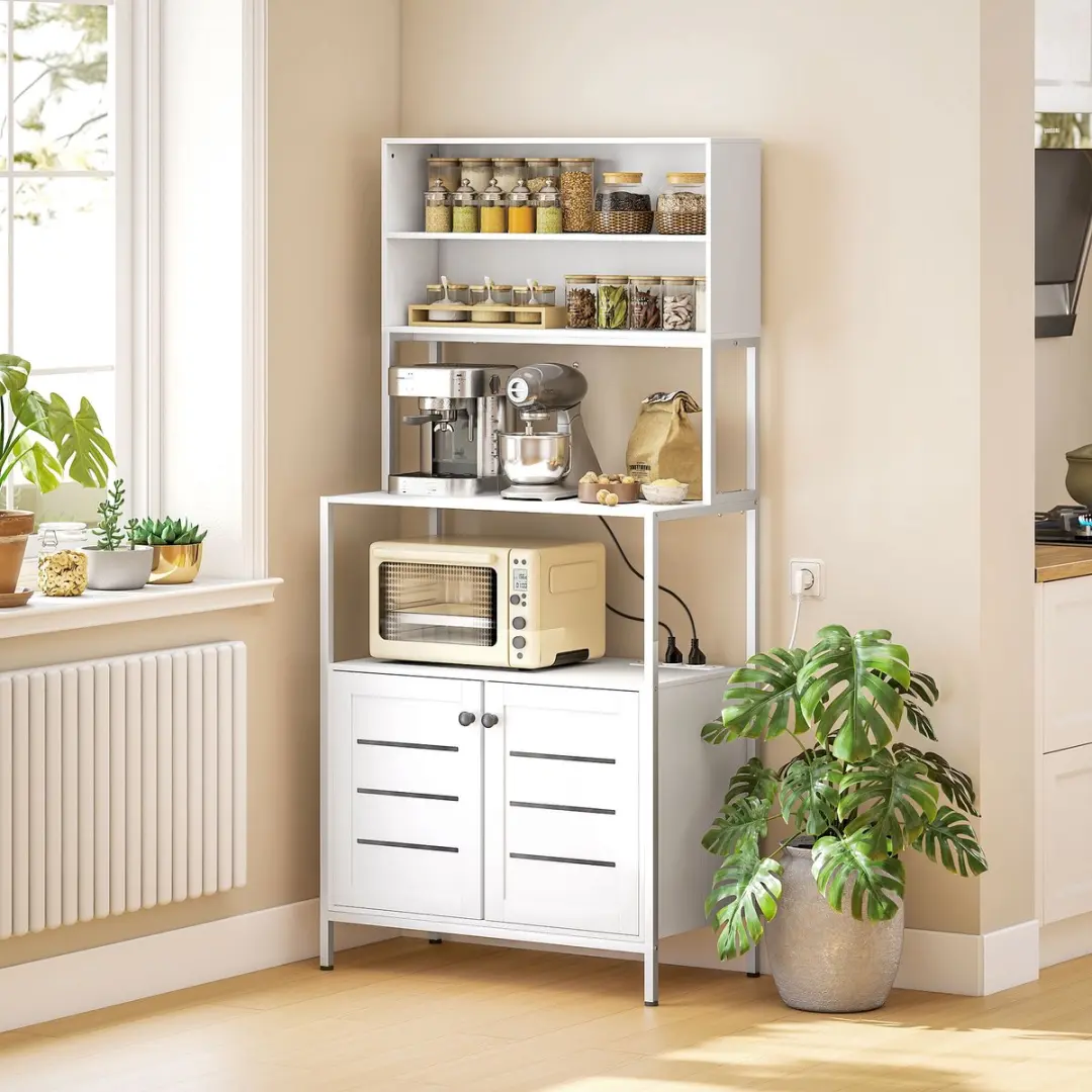 Homcom Keukenopbergplank 80x42x171cm - Wit