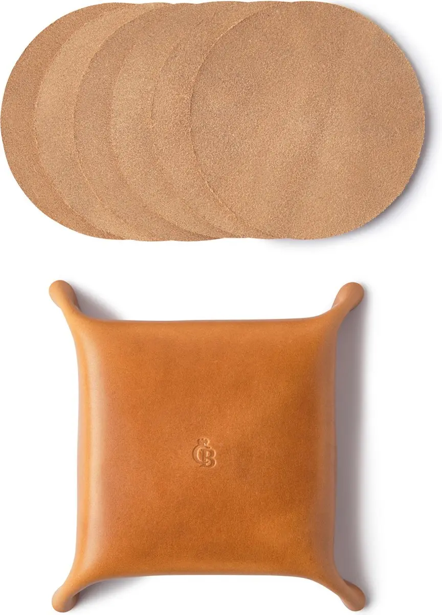 Castelijn & Beerens Gaucho Onderzetters 6 Stuks - Cognac