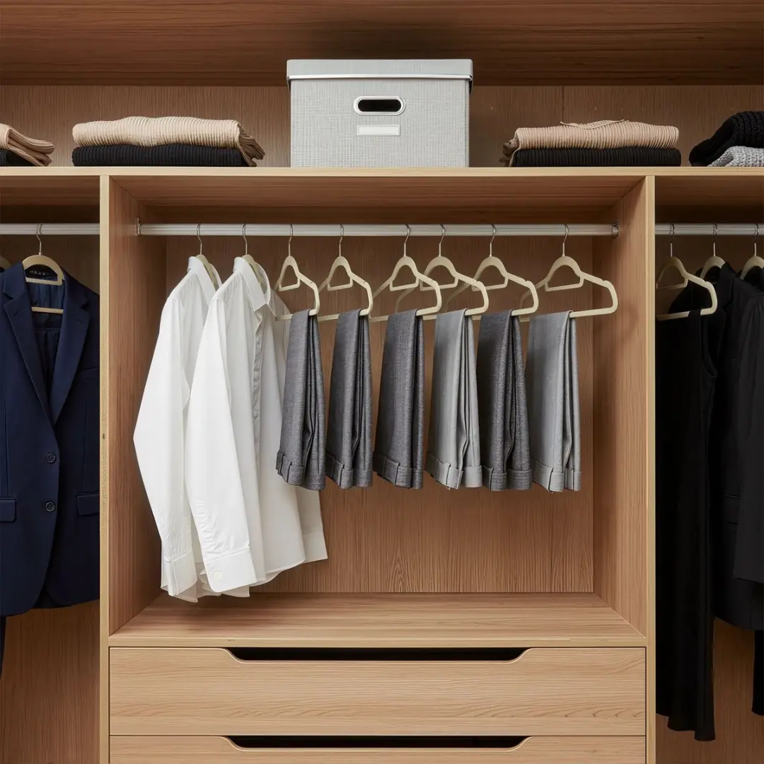 Songmics Fluwelen Kledinghangers 20 Stuks - Zilverbeige