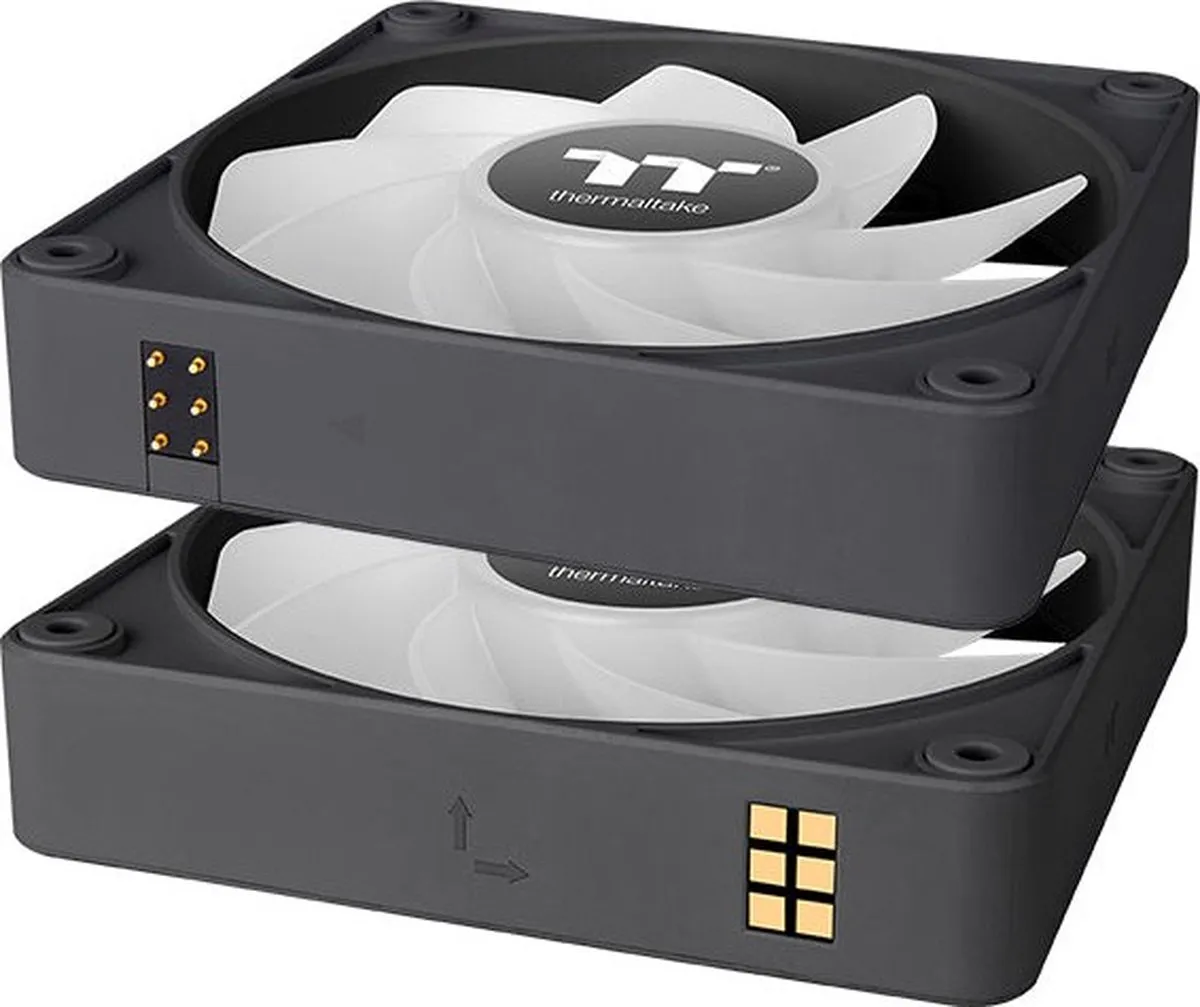 Thermaltake CT120 EX Reverse ARGB Sync 120mm Ventilator - 3 Stuks - Zwart