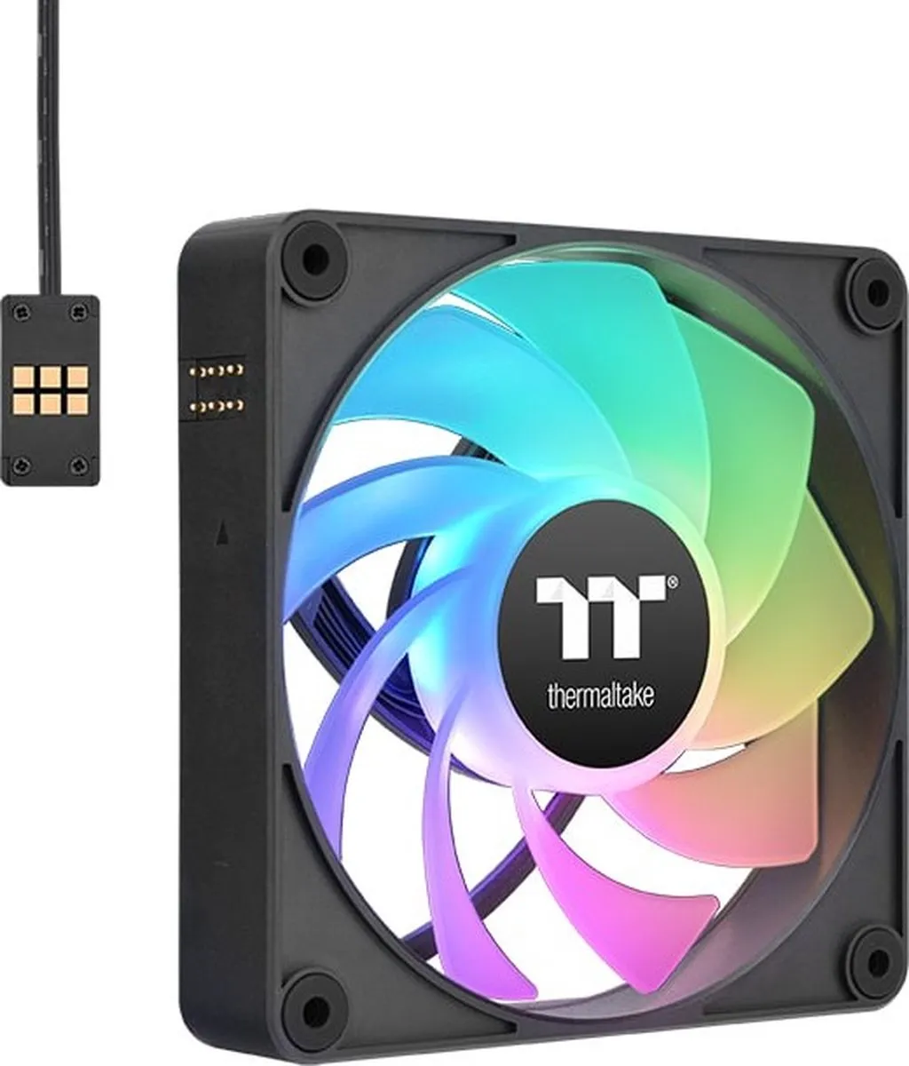 Thermaltake CT120 EX Reverse ARGB Sync 120mm Ventilator - 3 Stuks - Zwart