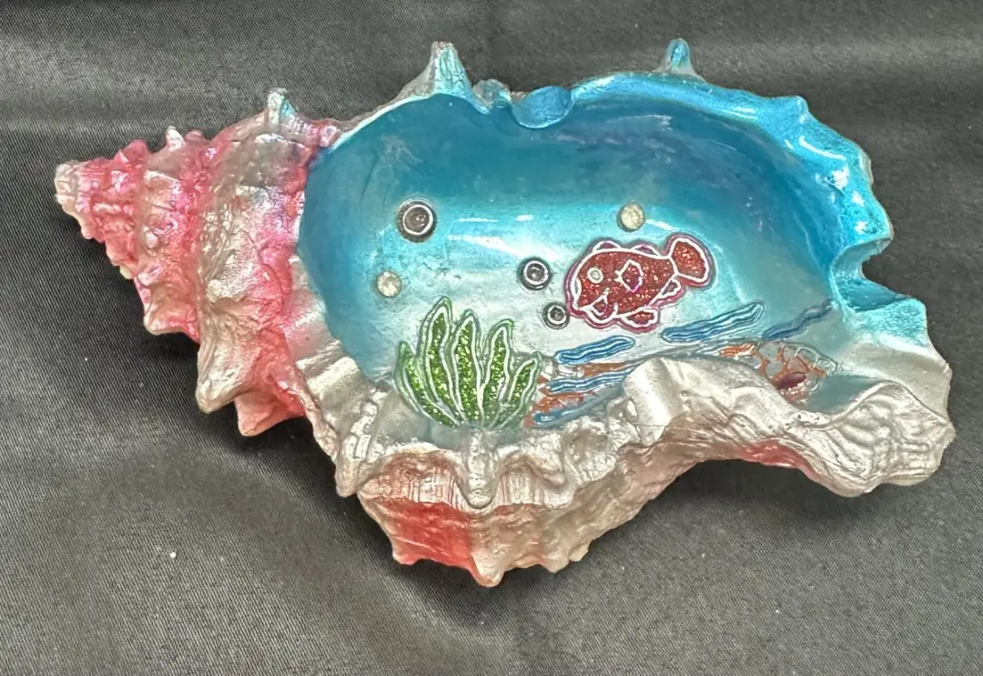 Impuls Asbak Zeeschelp Meerkleurig - 15x9x5cm - MPN 8714522985104
