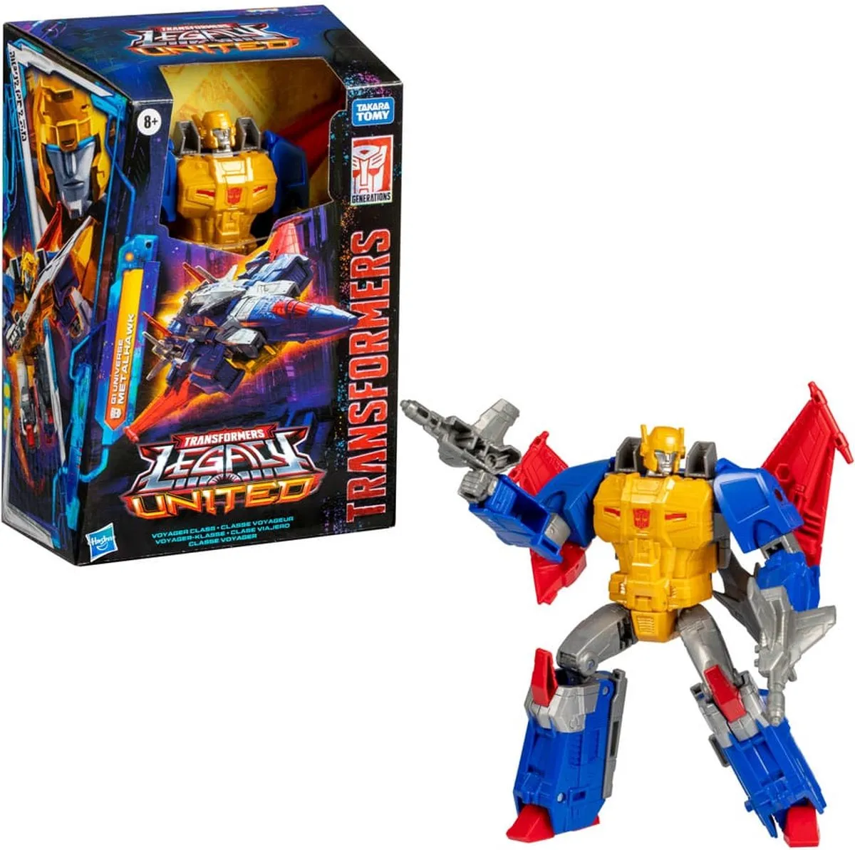 Hasbro Transformers Legacy Voyager Class Metalhawk - Action Figure - 18cm - Multi - afbeelding 6 van 6