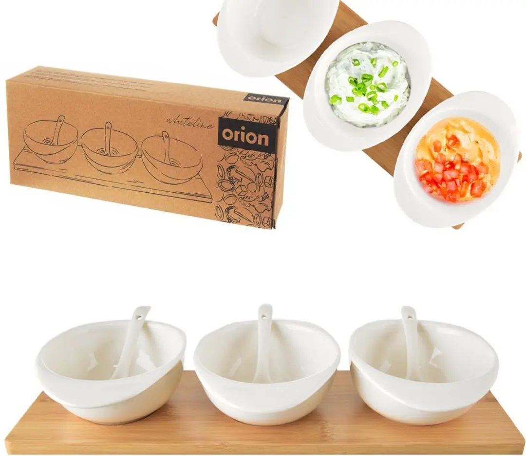 Orion Whiteline 32cm Snackset - 7-delig Wit