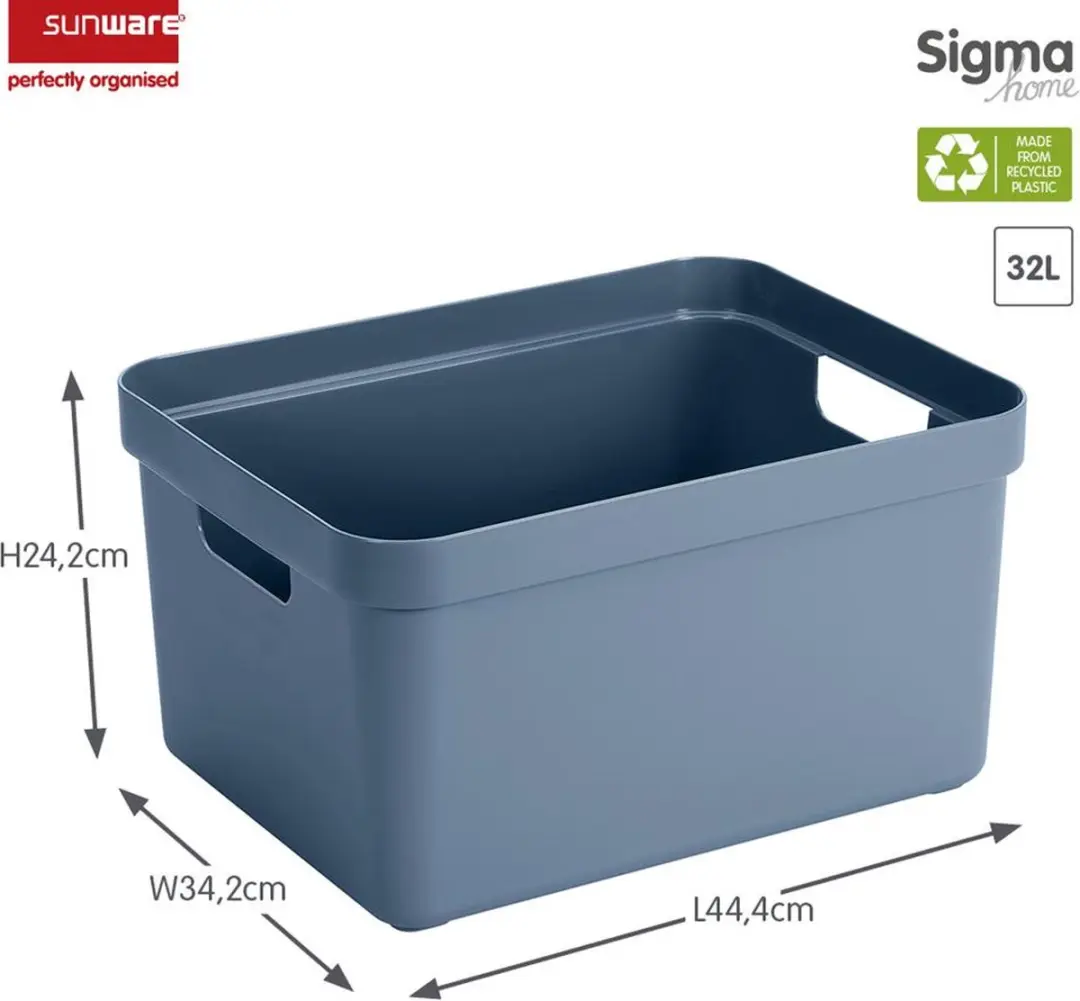 Sunware Sigma Home Opbergbox 32L - Donkerblauw