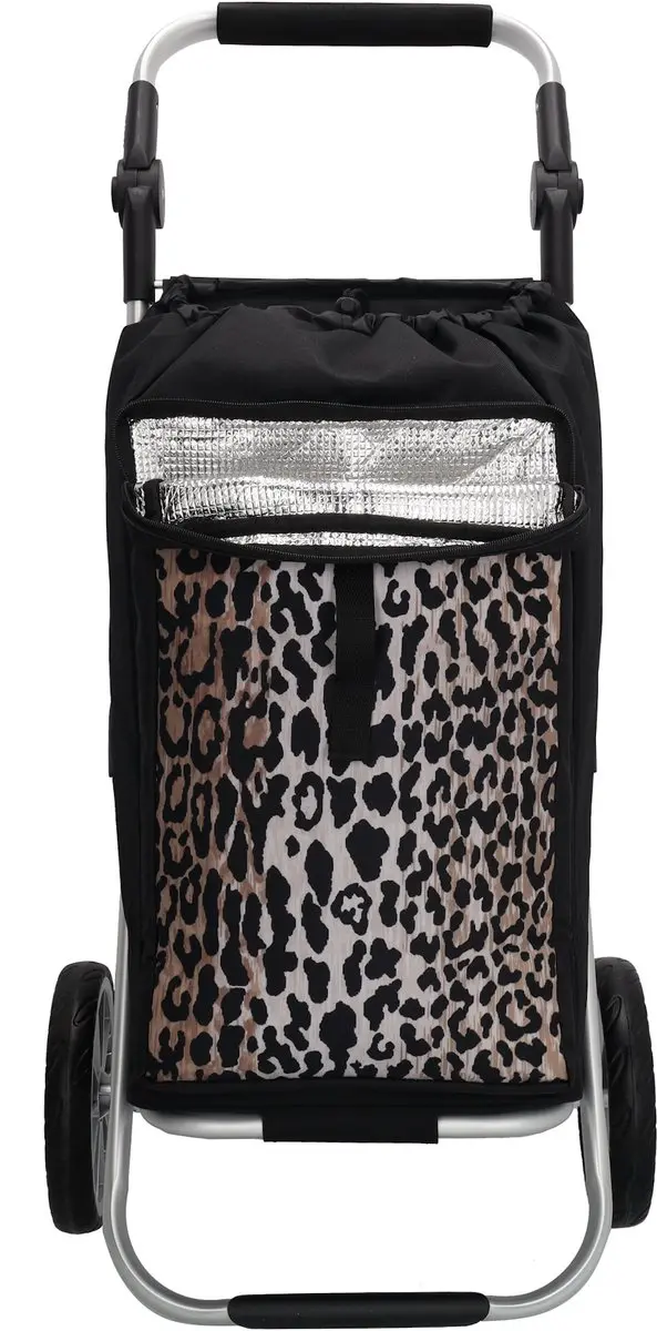 Beagles Alberic Boodschappen Trolley 41.5L - Luipaard - afbeelding 6 van 6