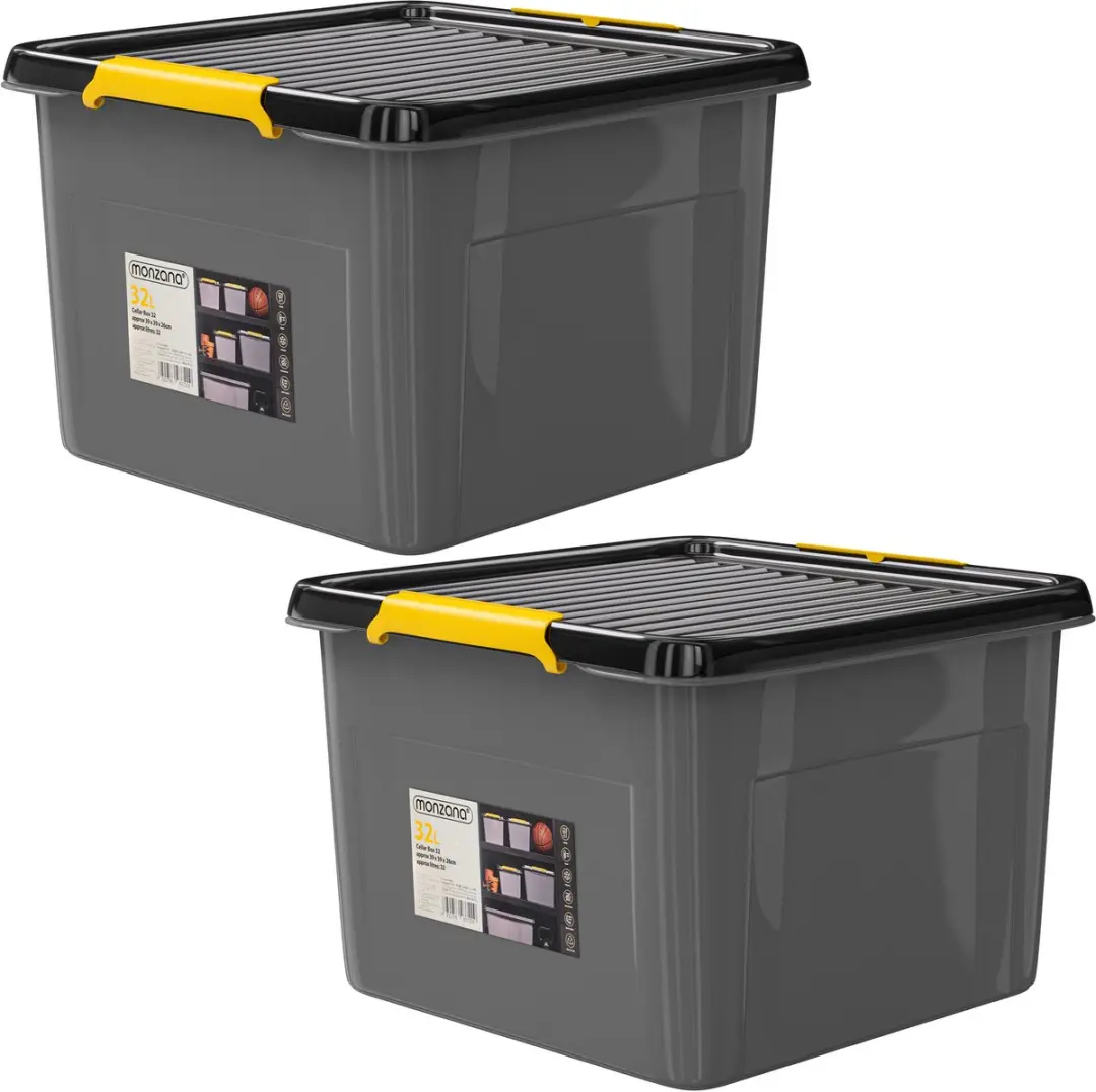 Monzana Opbergbox 32L Antraciet