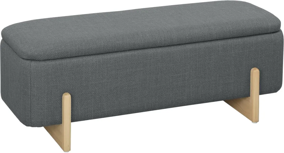 Homcom Opbergottomaan Beukenhout 111x44x44,5cm