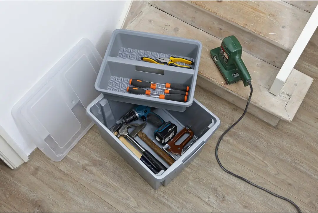 Sunware Opslagbox Nesta 32L - 2 Stuks - Lichtgrijs