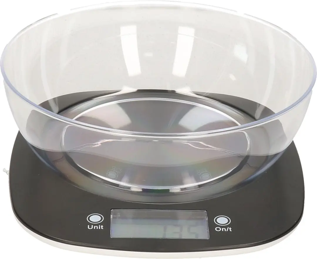 Excellent Houseware Digitale Keukenweegschaal - 5 kg - Zwart