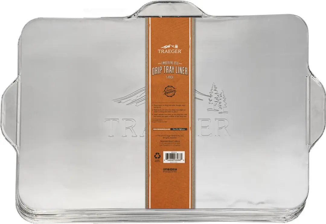 Traeger Drip Tray Liners 5 Stuks - Zilver