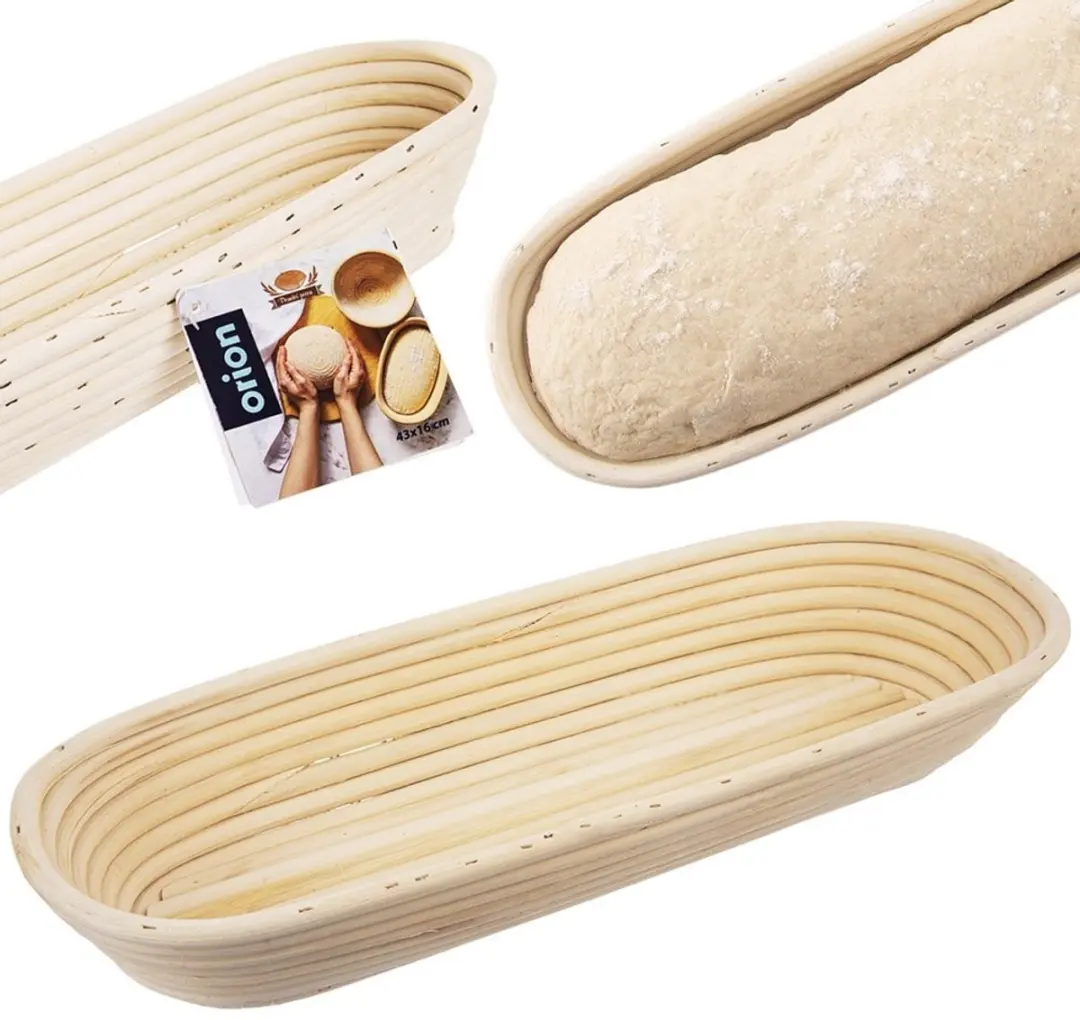 Orion Rieten Broodrijsmand 43x16cm - Beige