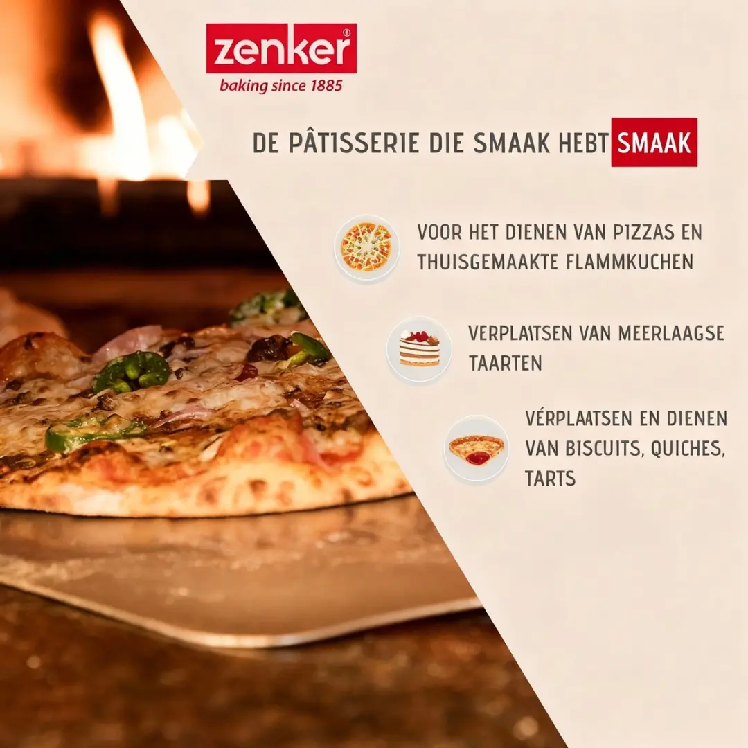 Zenker Smart Pastry Taartschep 28cm - RVS - Grijs