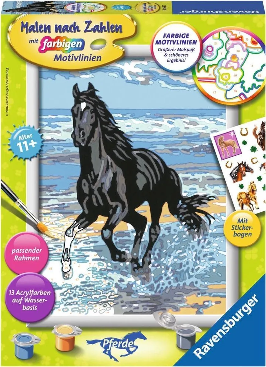 Ravensburger Malen nach Zahlen Serie D Paard aan zee 28565