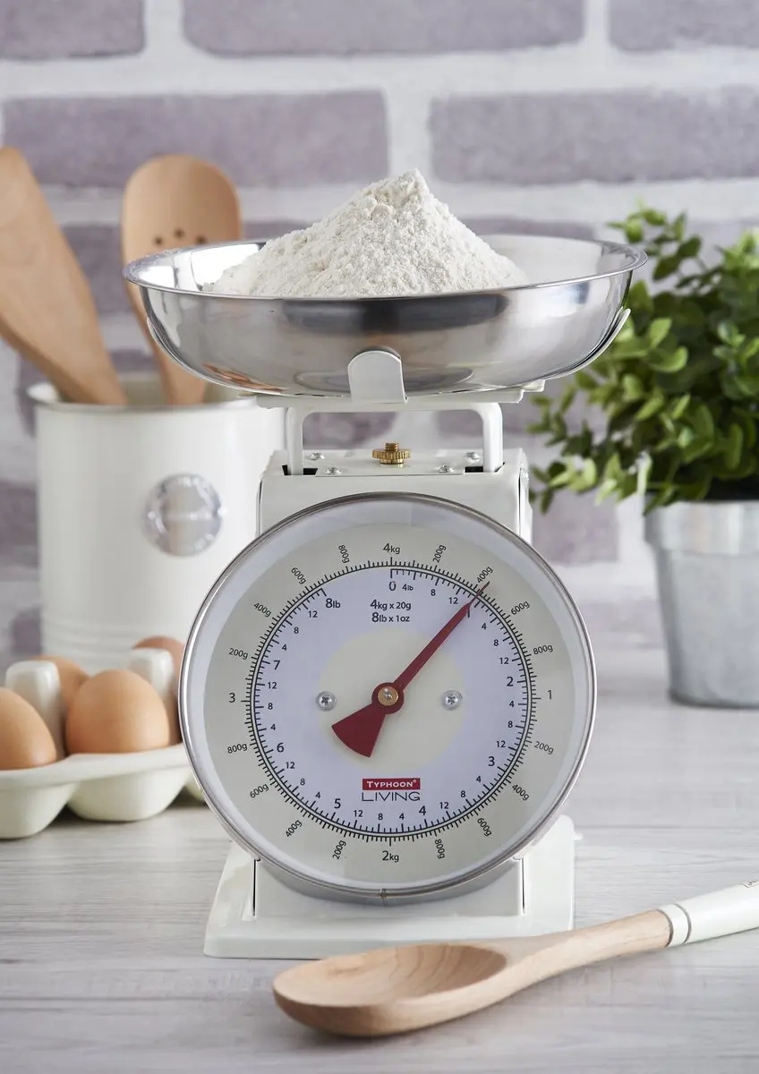 Typhoon Living Keukenweegschaal 4kg - Gebroken wit