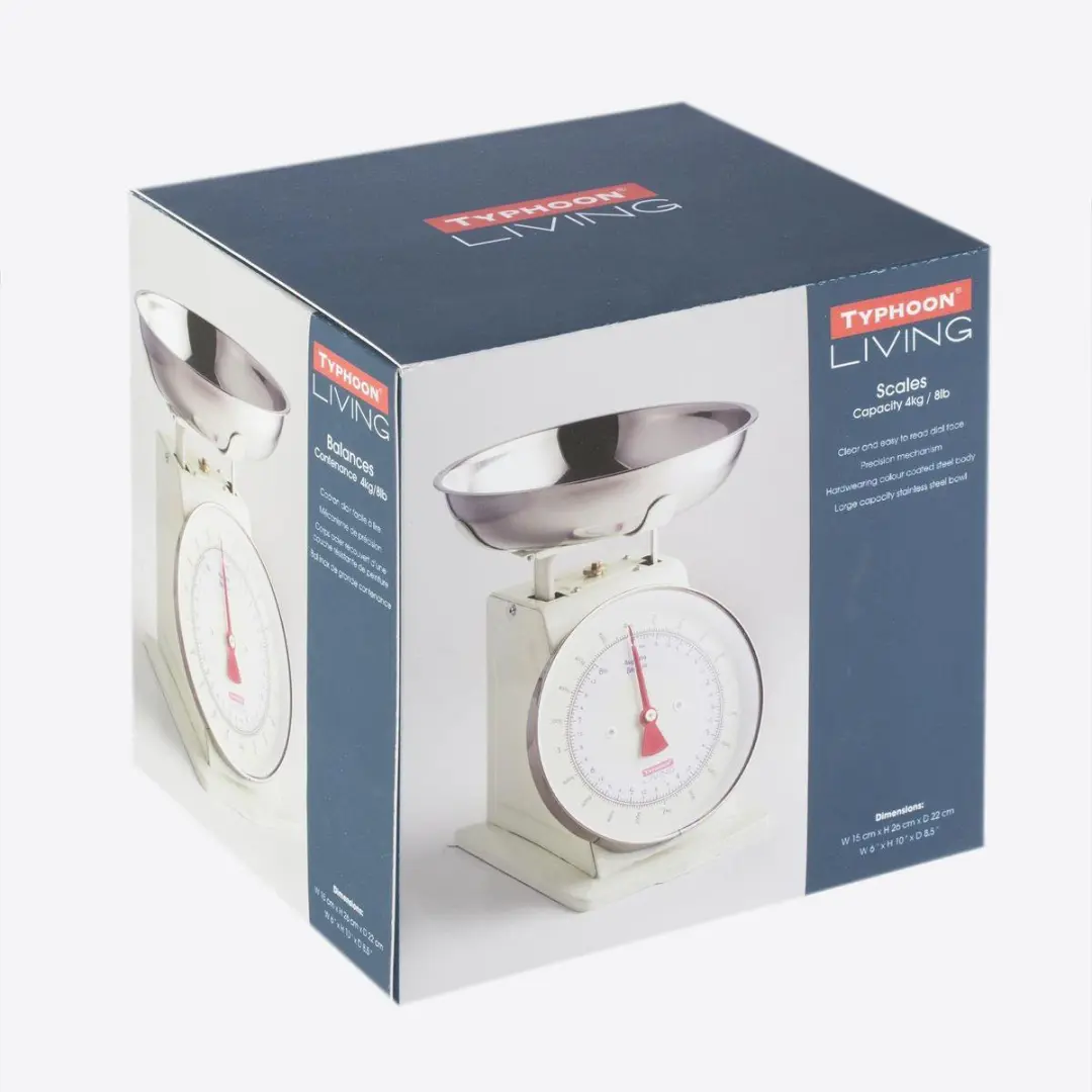 Typhoon Living Keukenweegschaal 4kg - Gebroken wit