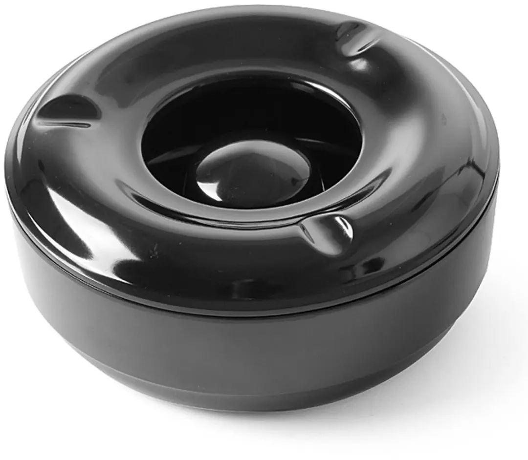 HENDI Melamine Asbak 569757 - Ø146x60mm - Zwart