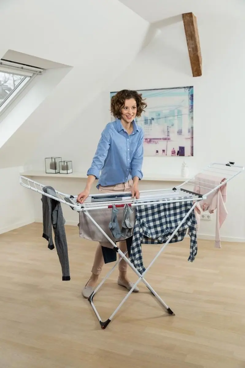 Vileda X Clothes Line - 173x56x93cm - Wit
