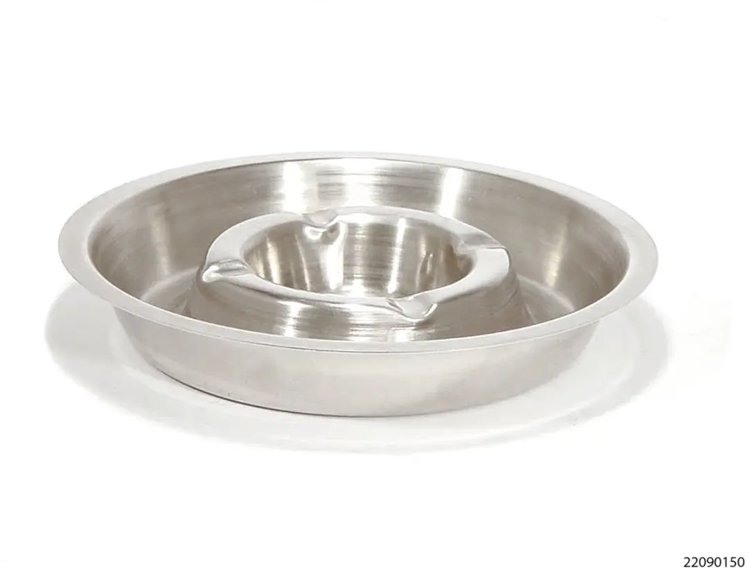 Hotelasbak rvs 16cm
