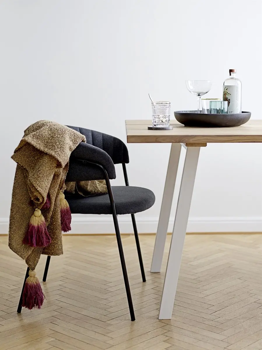 Bloomingville Serveerschaal Neri - Ø33cm - Zwart