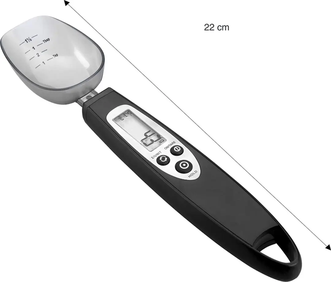 Lacor 62519 Lepel met Digitale Weegschaal 300g - Grijs