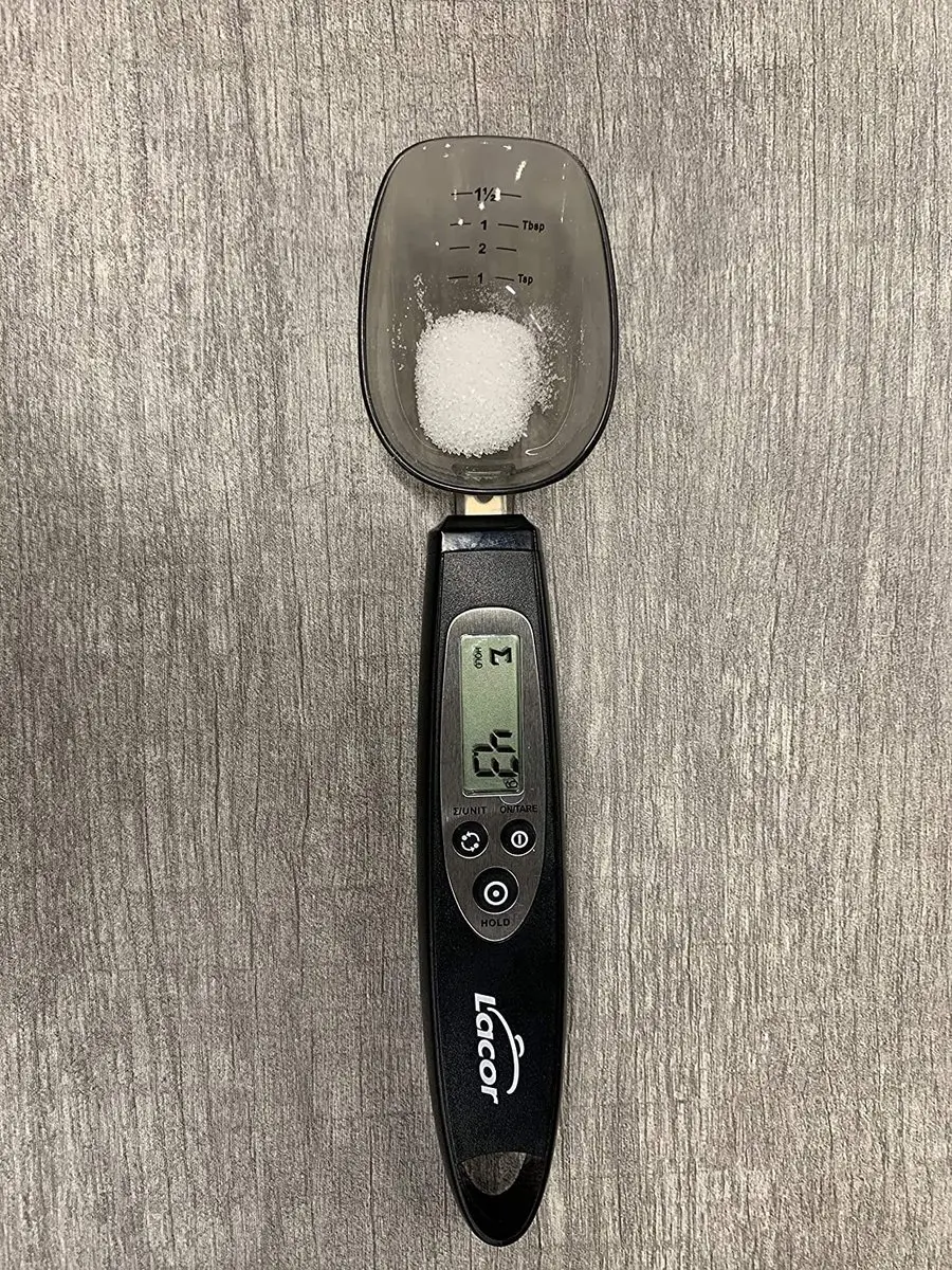 Lacor 62519 Lepel met Digitale Weegschaal 300g - Grijs