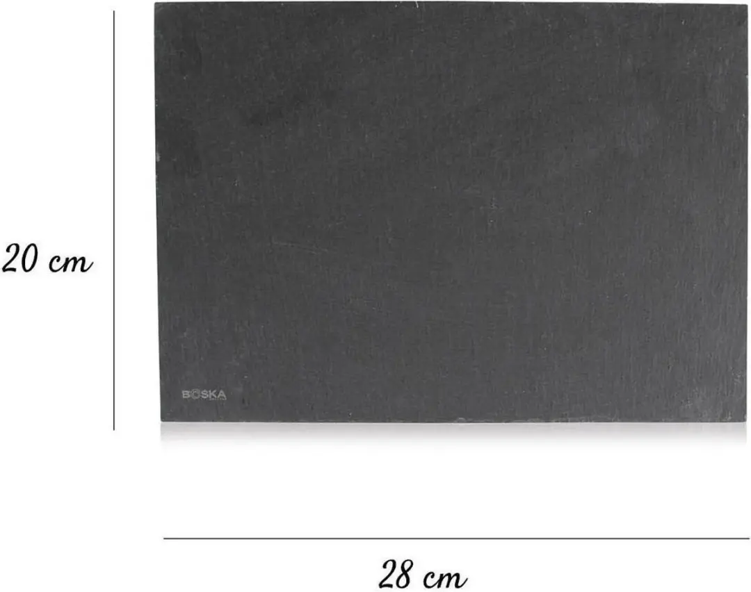Boska Leisteen Serveerplank Light L - 28cm - Zwart