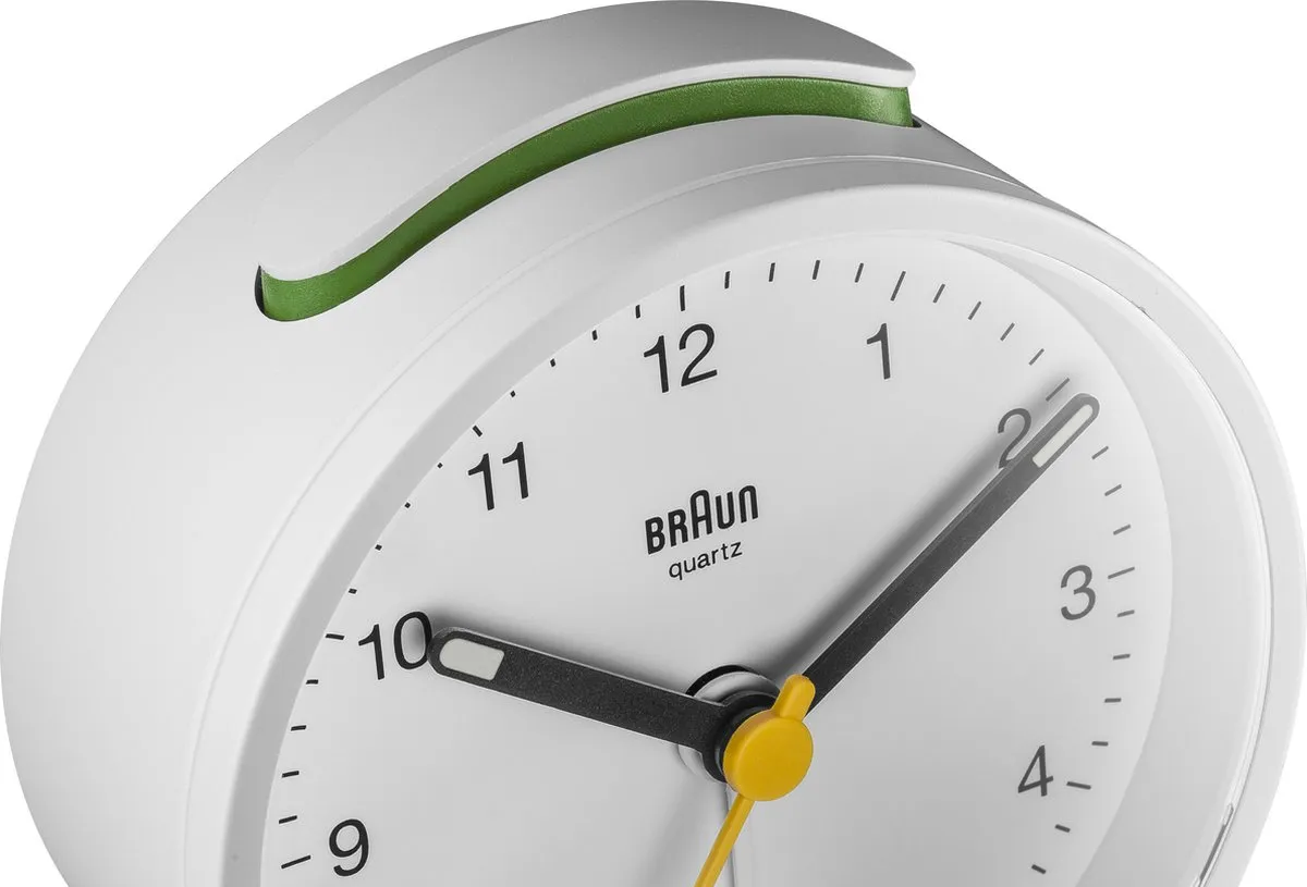 Braun BC12W Analoog Wekker - Wit