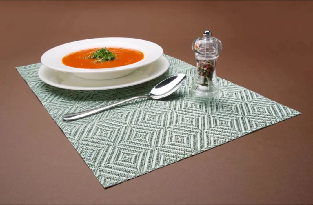HENDI Placemats Set van 6 - 450x300mm - Groen