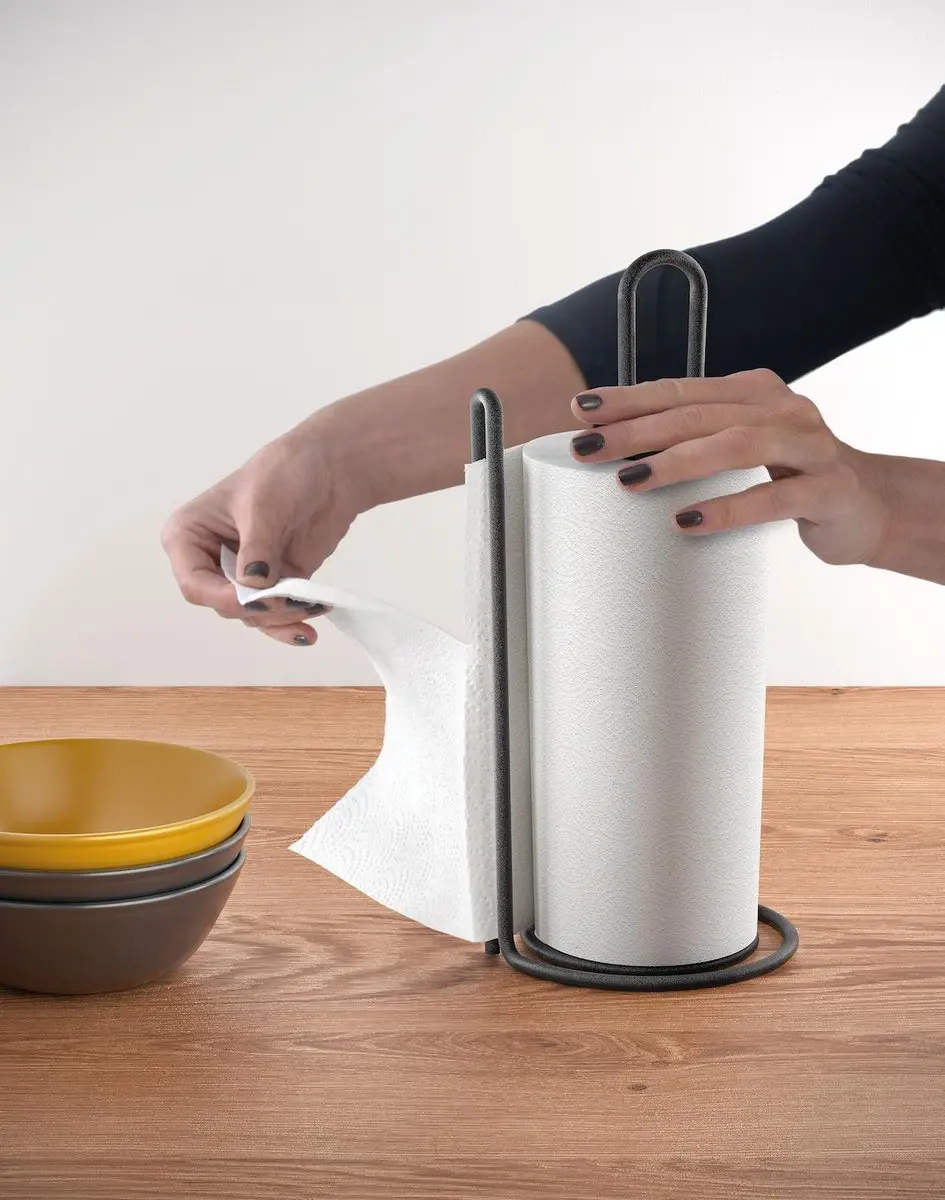 Metaltex MyRoll Keukenrolhouder - Mat zwart