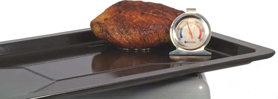 HENDI Oventhermometer 50-300°C - RVS - 60x40x70mm Grijs