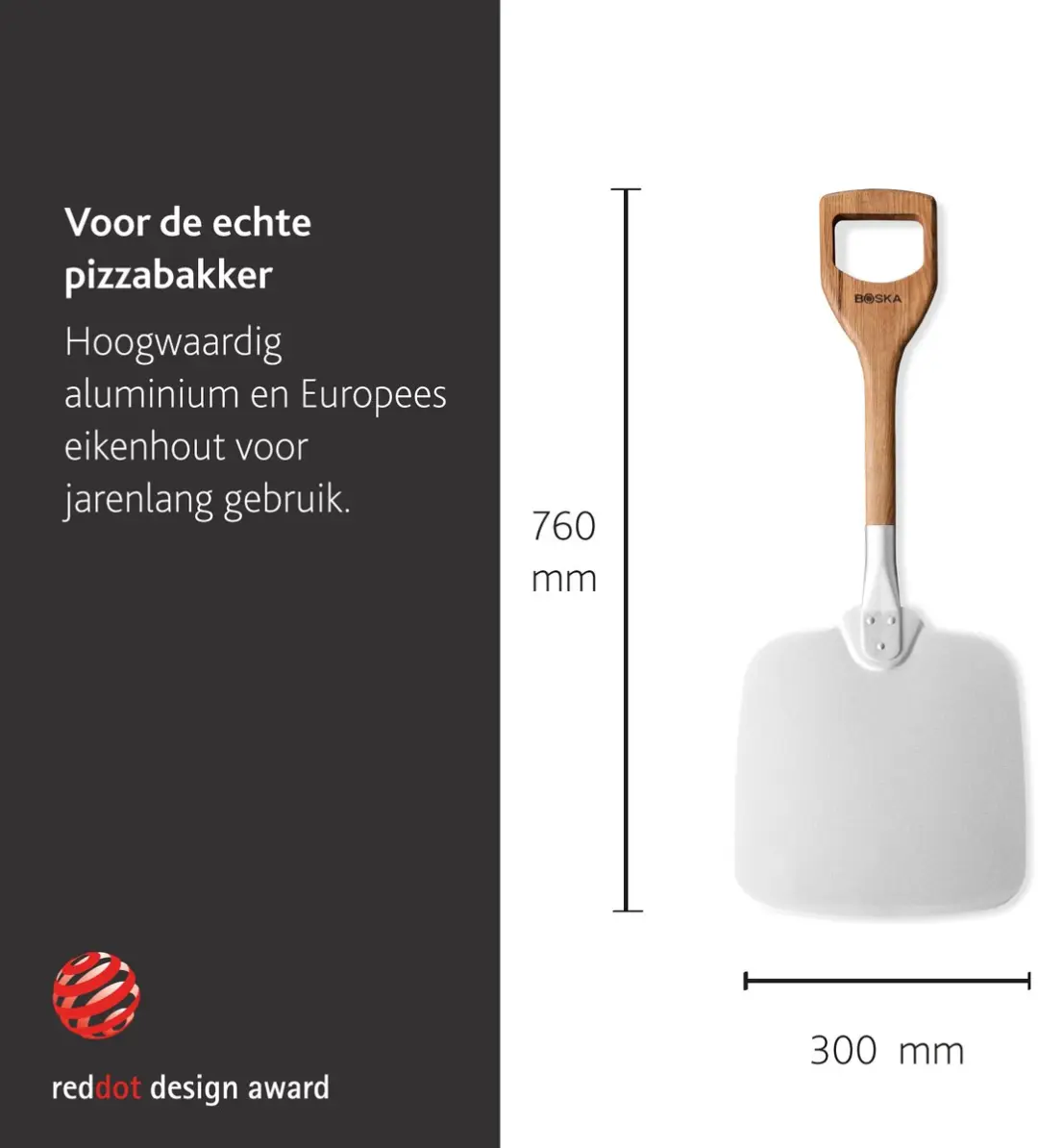 Boska Pizzaschep Barbecue 74cm - Eikenhouten handvat