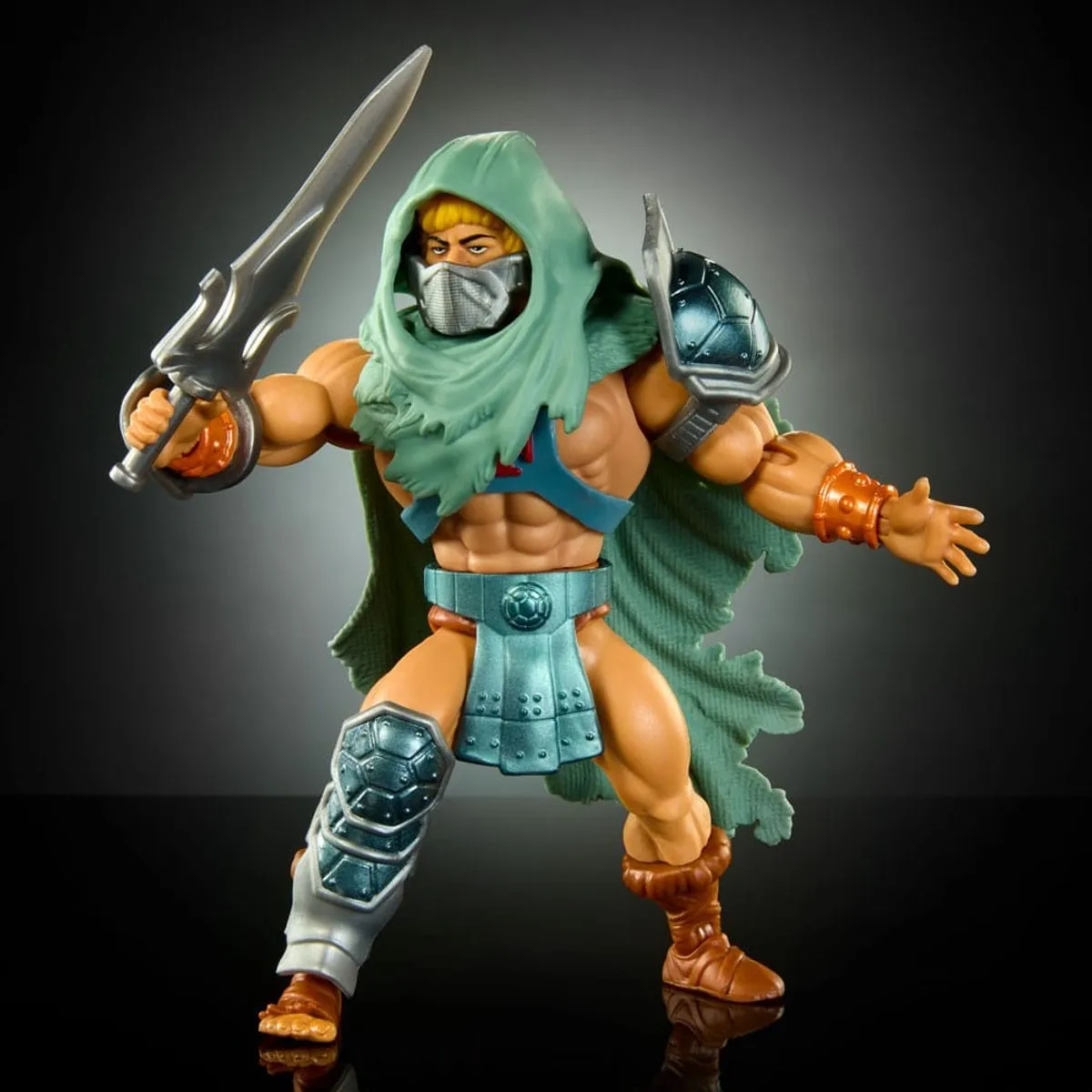 Mattel MOTU x TMNT Stealth He-Man Action Figuur 14cm - Multi - afbeelding 6 van 6