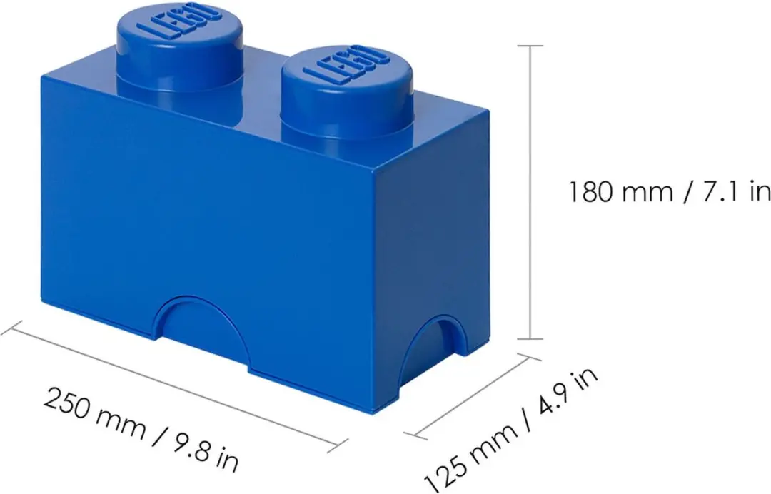 LEGO Brick 2 Opbergbox - Blauw - afbeelding 6 van 6