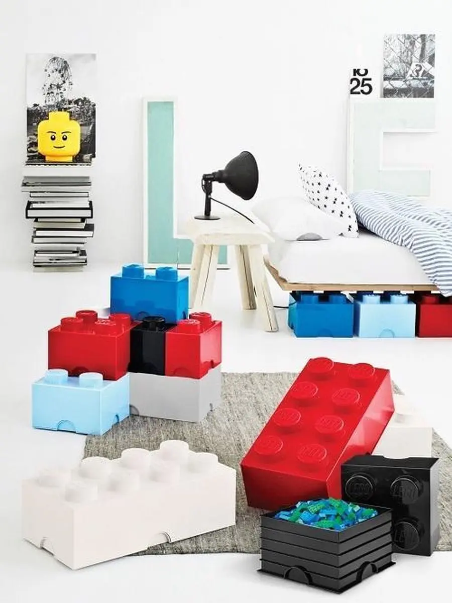 Lego - Opbergbox Brick 2 - Polypropyleen - Blauw