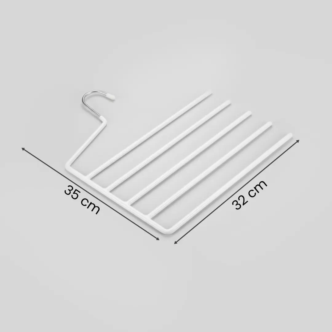 Songmics Kledinghangers Set 4 Stuks - Antislip - Wit