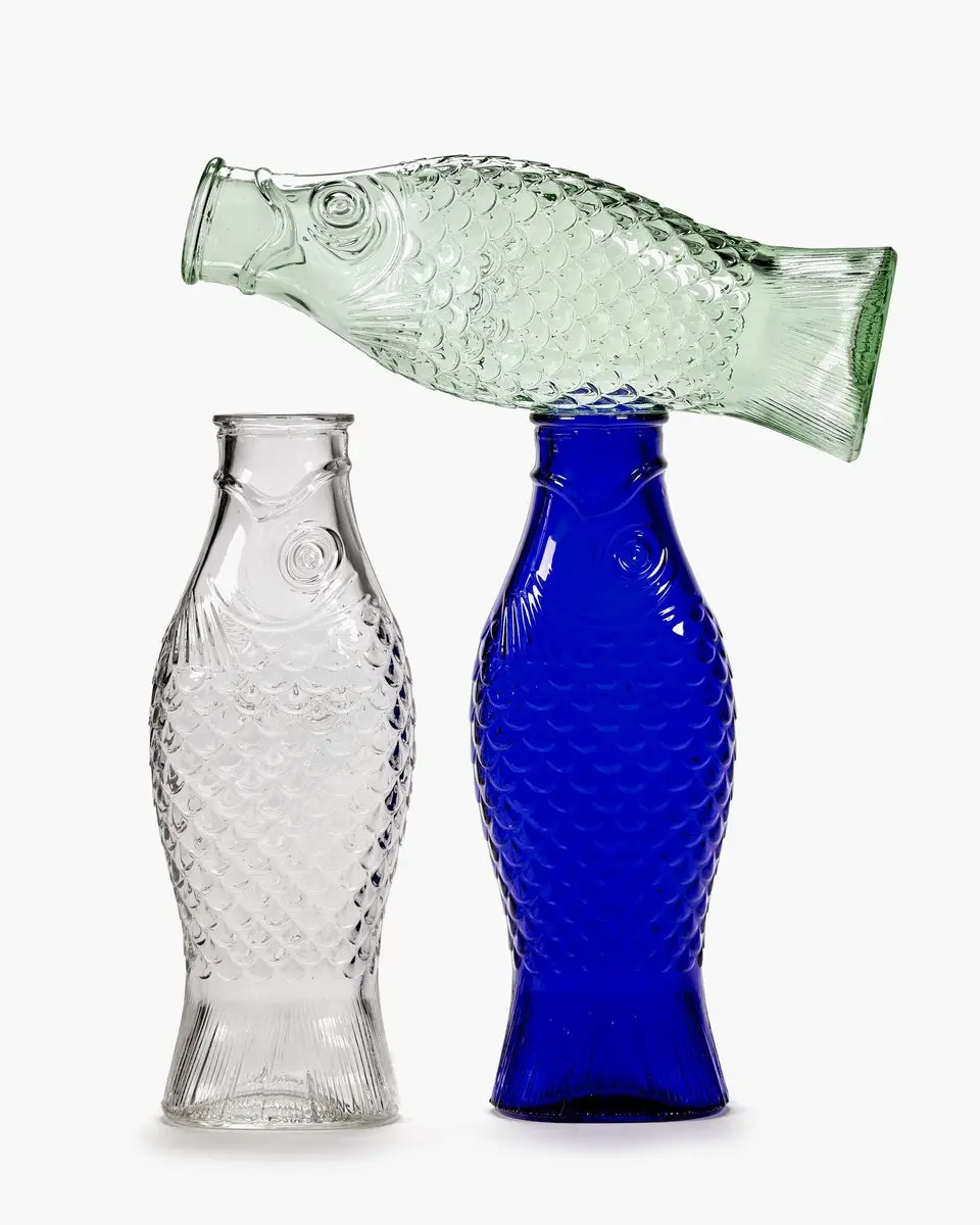 Serax Paola Navone Fish & Fish Karaf - 85cl - Kobaltblauw
