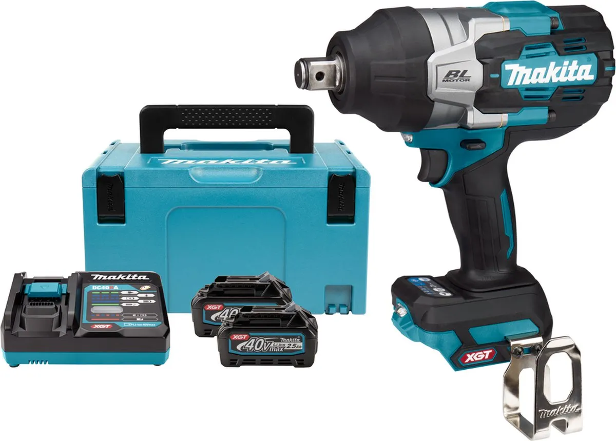 Makita TW001GD201 Accu Slagmoersleutel XGT 40V - 1800Nm - 2x 2,5Ah - afbeelding 6 van 6