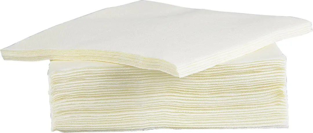 Cosy&Trendy Luxe Tafelservetten Crème 80x - 38x38cm - 2 lagen