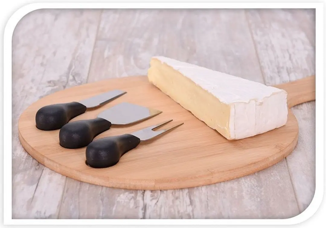Excellent Houseware Borrelplank Set 33cm - Bamboe - 4-delig