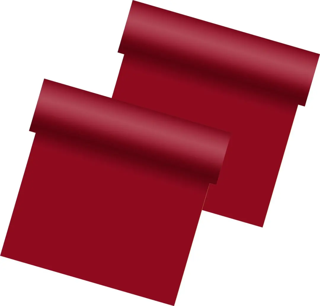 Duni Tafelloper 2x - 480x40cm Bordeauxrood