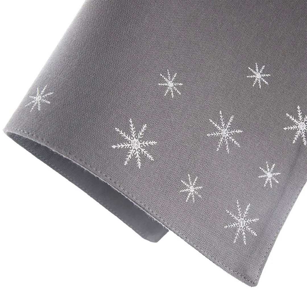 Orion Płatek Placemat Grijs & Zilver - 33,5x26cm - 100% Katoen