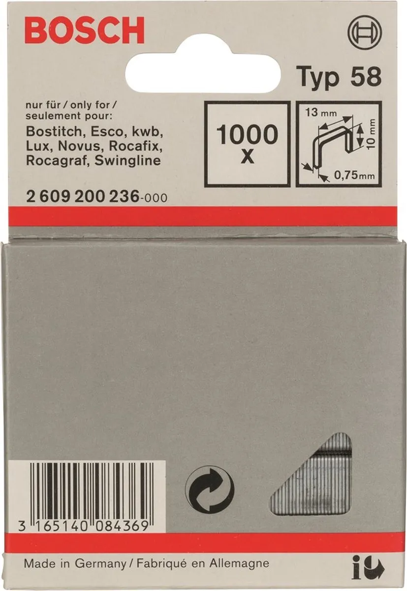 Bosch Draadniet 58 13x0,75x10mm