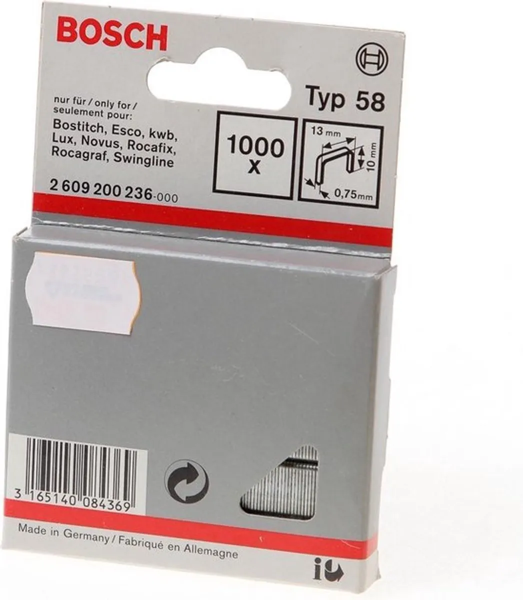 Bosch Draadniet 58 13x0,75x10mm - 1000 Stuks