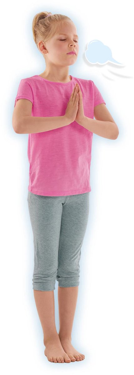 SES Creative 02407 - Zen Yoga Kaarten - Ademhalingsoefeningen - Mindfulness voor kinderen - 28 voorbeeldkaarten - Oefeningen bij emoties zoals blij of boos