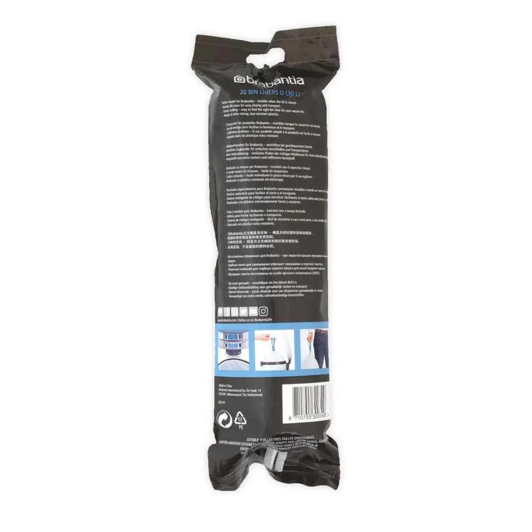 Brabantia PerfectFit Vuilniszakken 30L - 20 Stuks